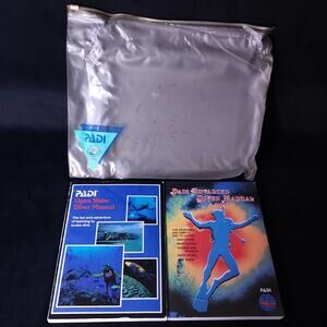 PADI Advanced Open Water Diver Manual Scuba Diving Dive Set w/ Plastic Bag